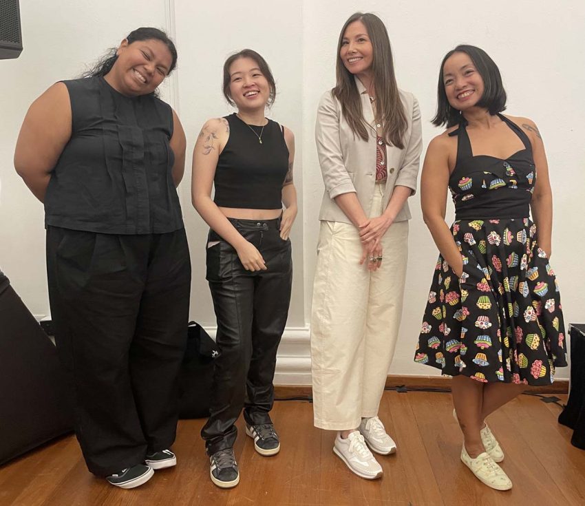 Raffaella Nathan, Wen-yi Lee, Marjorie Liu and Meihan Boey standing together.